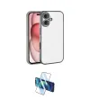ieg™ iPhone 17 Kılıf Vadi Minimal - Siyah 3D Antistatik Cam Ekran Koruyucu