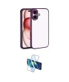 ieg™ iPhone 17 Kılıf Vadi Minimal - Siyah 3D Antistatik Seramik Nano Ekran Koruyucu