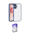 ieg™ iPhone 17 Kılıf Vadi Minimal - Siyah Bilvis 5in1 3D Magic Cam Ekran Koruyucu