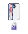 ieg™ iPhone 17 Kılıf Vadi Minimal - Siyah Bilvis 5in1 5D Magic Hayalet Cam Ekran Koruyucu