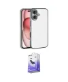ieg™ iPhone 17 Kılıf Vadi Minimal - Siyah Bilvis 5in1 5D Magic Hayalet Cam Ekran Koruyucu