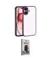 ieg™ iPhone 17 Kılıf Vadi Minimal - Siyah Bilvis Hayalet Cam Ekran Koruyucu