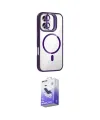 ieg™ iPhone 17 Kılıf Yadigar Asil Koleksiyonu - Siyah Bilvis 5in1 5D Magic Hayalet Cam Ekran Koruyucu
