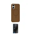 ieg™ iPhone 17 Kılıf Yankı Form Serisi - Siyah 3D Antistatik Hayalet Cam Ekran Koruyucu