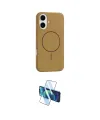 ieg™ iPhone 17 Kılıf Yankı Form Serisi - Siyah 3D Antistatik Seramik Nano Ekran Koruyucu
