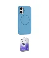 ieg™ iPhone 17 Kılıf Yankı Form Serisi - Siyah Bilvis 5in1 5D Magic Hayalet Cam Ekran Koruyucu