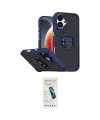 ieg™ iPhone 17 Kılıf Yörünge Çizgi - Şeffaf Pasifik Cam Ekran Koruyucu