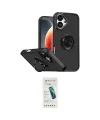 ieg™ iPhone 17 Kılıf Yörünge Çizgi - Şeffaf Pasifik Cam Ekran Koruyucu