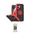 ieg™ iPhone 17 Kılıf Yörünge Çizgi - Siyah Joko Magic 5D Hayalet Cam