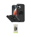ieg™ iPhone 17 Kılıf Yörünge Çizgi - Siyah Joko Magic 5D Hayalet Cam