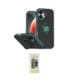 ieg™ iPhone 17 Kılıf Yörünge Çizgi - Siyah Joko Magic 5D Hayalet Cam