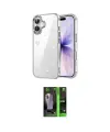 ieg™ iPhone 17 Kılıf Yörünge Form - Siyah 360 Mat Full Body Arka Koruyucu