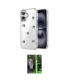 ieg™ iPhone 17 Kılıf Yörünge Form - Siyah 360 Mat Full Body Arka Koruyucu