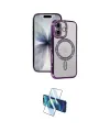 ieg™ iPhone 17 Kılıf Zirve Doku Prime - Siyah 3D Antistatik Cam Ekran Koruyucu