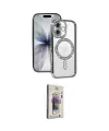 ieg™ iPhone 17 Kılıf Zirve Doku Prime - Siyah Bilvis 3D Cam Ekran Koruyucu