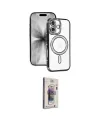 ieg™ iPhone 17 Kılıf Zirve Doku Prime - Siyah Bilvis 3D Cam Ekran Koruyucu