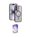 ieg™ iPhone 17 Kılıf Zirve Doku Prime - Siyah Bilvis 5in1 3D Magic Cam Ekran Koruyucu