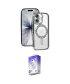 ieg™ iPhone 17 Kılıf Zirve Doku Prime - Siyah Bilvis 5in1 3D Magic Cam Ekran Koruyucu