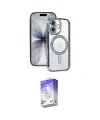 ieg™ iPhone 17 Kılıf Zirve Doku Prime - Siyah Bilvis 5in1 3D Magic Cam Ekran Koruyucu