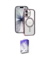 ieg™ iPhone 17 Kılıf Zirve Doku Prime - Siyah Bilvis 5in1 3D Magic Cam Ekran Koruyucu