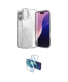 ieg™ iPhone 17 Kılıf Zirve Doku - Siyah 3D Antistatik Seramik Nano Ekran Koruyucu