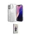 ieg™ iPhone 17 Kılıf Zirve Doku - Siyah Bilvis 3D Cam Ekran Koruyucu