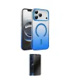 ieg™ iPhone 17 Pro Kılıf Ahenk Doku Özel Seri - Siyah 3D Antistatik Hayalet Cam Ekran Koruyucu