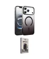 ieg™ iPhone 17 Pro Kılıf Ahenk Doku Özel Seri - Siyah Bilvis Hayalet Cam Ekran Koruyucu