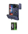ieg™ iPhone 17 Pro Kılıf Ahenk Klasik - Siyah 360 Mat Full Body Arka Koruyucu