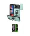 ieg™ iPhone 17 Pro Kılıf Ahenk Klasik - Siyah 360 Mat Full Body Arka Koruyucu