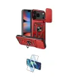 ieg™ iPhone 17 Pro Kılıf Ahenk Klasik - Siyah 3D Antistatik Cam Ekran Koruyucu