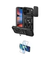 ieg™ iPhone 17 Pro Kılıf Ahenk Klasik - Siyah 3D Antistatik Cam Ekran Koruyucu