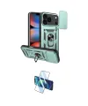 ieg™ iPhone 17 Pro Kılıf Ahenk Klasik - Siyah 3D Antistatik Cam Ekran Koruyucu
