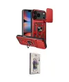 ieg™ iPhone 17 Pro Kılıf Ahenk Klasik - Siyah Bilvis 3D Cam Ekran Koruyucu