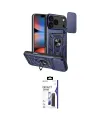 ieg™ iPhone 17 Pro Kılıf Ahenk Klasik - Siyah Bilvis 3X AR Hayalet Cam Ekran Koruyucu