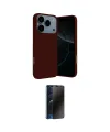 ieg™ iPhone 17 Pro Kılıf Ahenk Serisi - Siyah 3D Antistatik Hayalet Cam Ekran Koruyucu