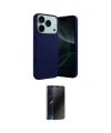 ieg™ iPhone 17 Pro Kılıf Ahenk Serisi - Siyah 3D Antistatik Hayalet Cam Ekran Koruyucu