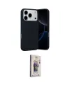 ieg™ iPhone 17 Pro Kılıf Ahenk Serisi - Siyah Bilvis 3D Cam Ekran Koruyucu