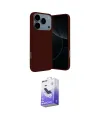 ieg™ iPhone 17 Pro Kılıf Ahenk Serisi - Siyah Bilvis 5in1 5D Magic Hayalet Cam Ekran Koruyucu