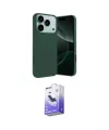 ieg™ iPhone 17 Pro Kılıf Ahenk Serisi - Siyah Bilvis 5in1 5D Magic Hayalet Cam Ekran Koruyucu
