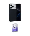 ieg™ iPhone 17 Pro Kılıf Ahenk Serisi - Siyah Bilvis 5in1 5D Magic Hayalet Cam Ekran Koruyucu