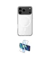 ieg™ iPhone 17 Pro Kılıf Ahenk Yansıma Prime - Siyah 3D Antistatik Cam Ekran Koruyucu