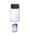 ieg™ iPhone 17 Pro Kılıf Ahenk Yansıma Prime - Siyah Bilvis 5in1 3D Magic Cam Ekran Koruyucu