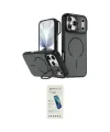 ieg™ iPhone 17 Pro Kılıf Çekirdek Klasik - Şeffaf Pasifik Cam Ekran Koruyucu