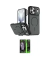 ieg™ iPhone 17 Pro Kılıf Çekirdek Klasik - Siyah 360 Mat Full Body Arka Koruyucu