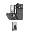 ieg™ iPhone 17 Pro Kılıf Çekirdek Klasik - Siyah Bilvis Hayalet Cam Ekran Koruyucu
