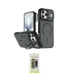 ieg™ iPhone 17 Pro Kılıf Çekirdek Klasik - Siyah Joko Magic 5D Hayalet Cam
