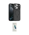 ieg™ iPhone 17 Pro Kılıf Doruk Form Serisi - Şeffaf Pasifik Cam Ekran Koruyucu