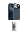 ieg™ iPhone 17 Pro Kılıf Doruk Form Serisi - Siyah Bilvis 3D Cam Ekran Koruyucu