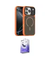 ieg™ iPhone 17 Pro Kılıf Doruk Form Serisi - Siyah Bilvis 5in1 5D Magic Hayalet Cam Ekran Koruyucu